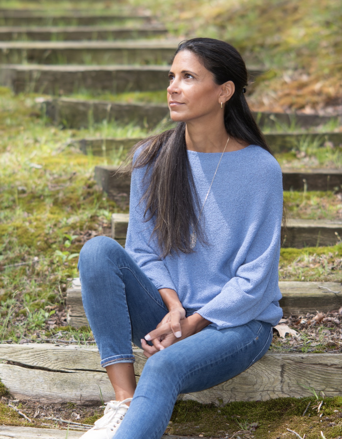 A practitioner in a moment of calm reflection